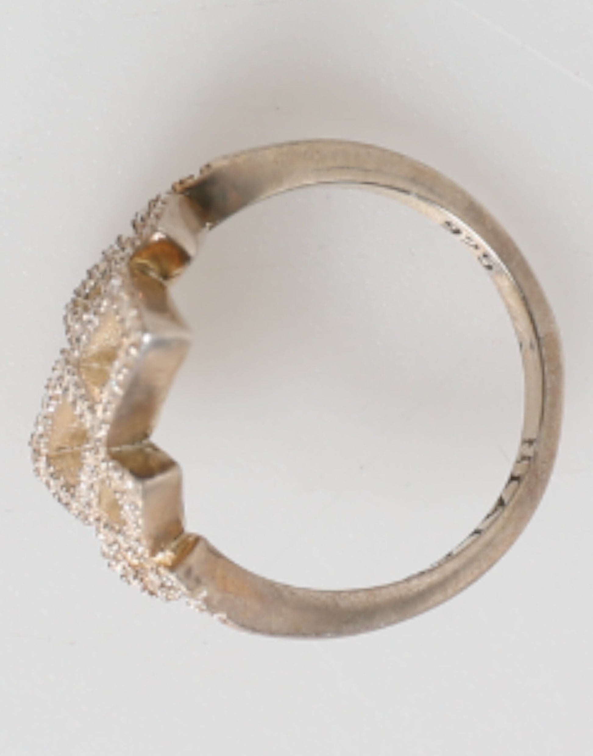 Geometric Diamond Shape Pave CZ Crystal Jewelry Ring-Nialaya-LabelTerrace.com