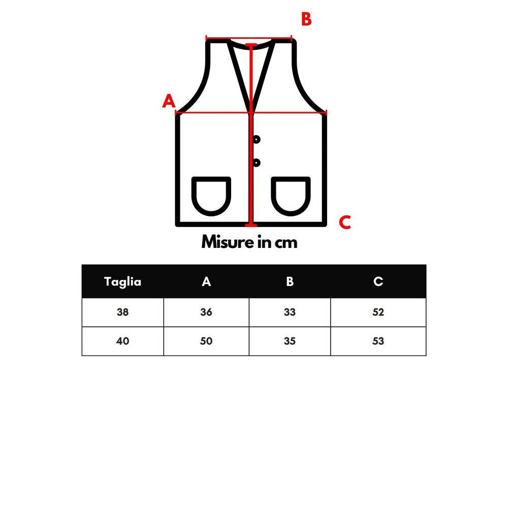 Guld bomuldsjakke uden ærmer