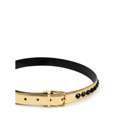 Gold Leather Belt-Dolce & Gabbana-LabelTerrace.com