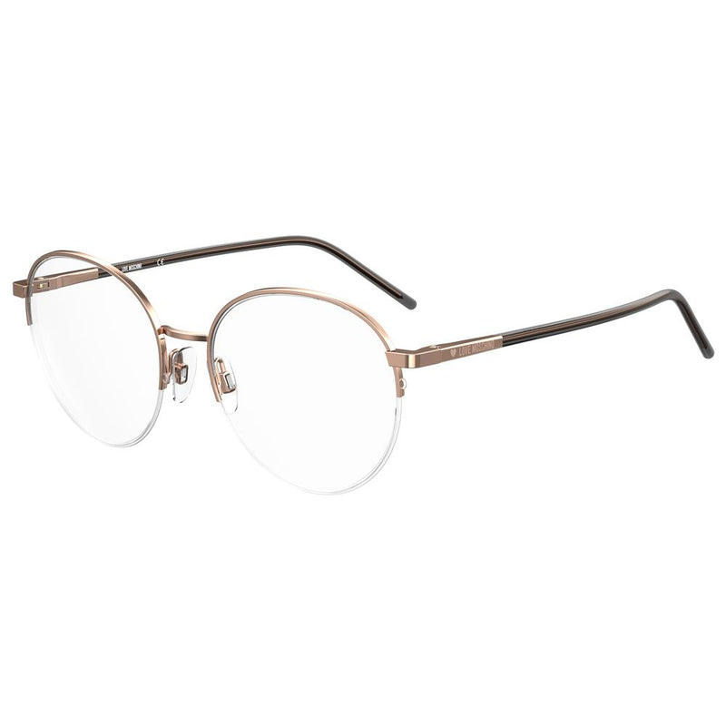 Gold Metal Frames-Love Moschino-LabelTerrace.com