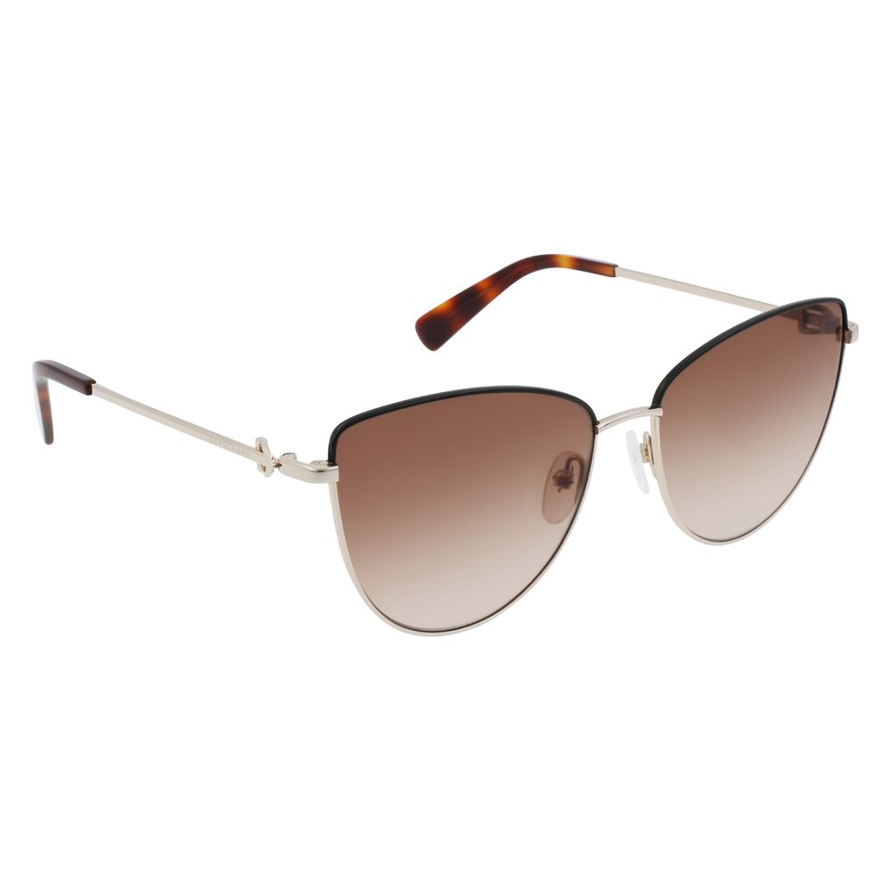 Gold Metal Sunglasses-Longchamp-LabelTerrace.com