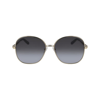 Gold Metal Sunglasses-Salvatore Ferragamo-LabelTerrace.com