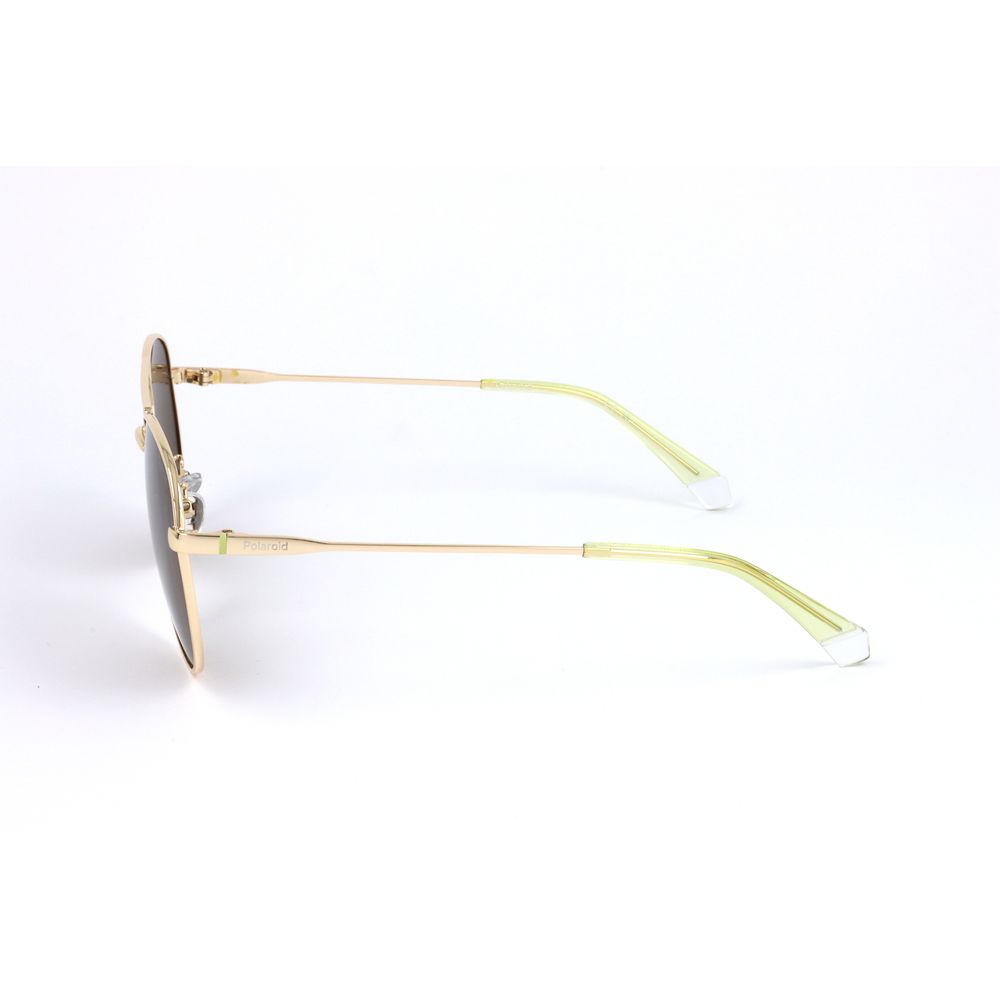 Gold Metal Sunglasses-Polaroid-LabelTerrace.com