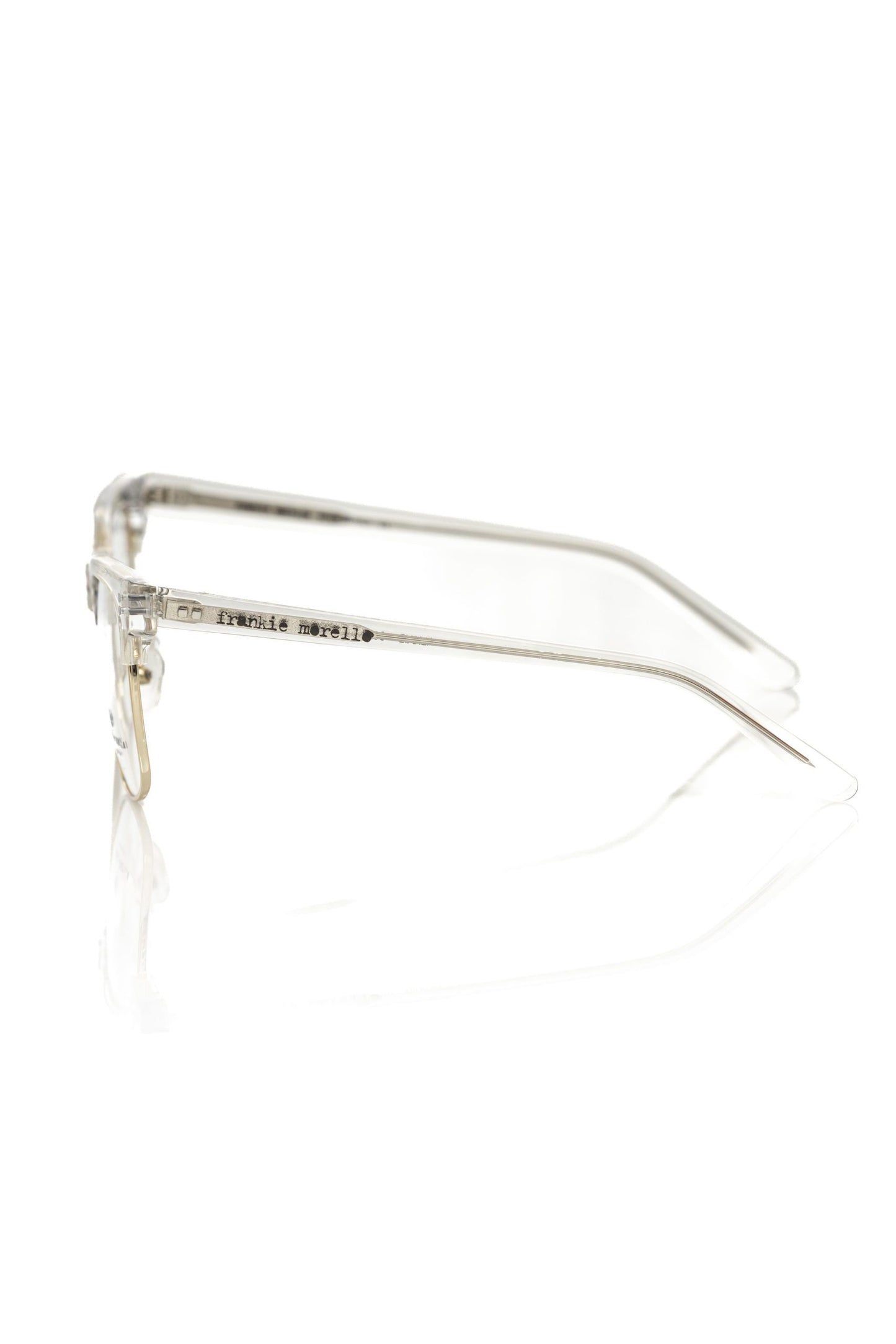 Gold Metallic Unisex Eyeglass Frame