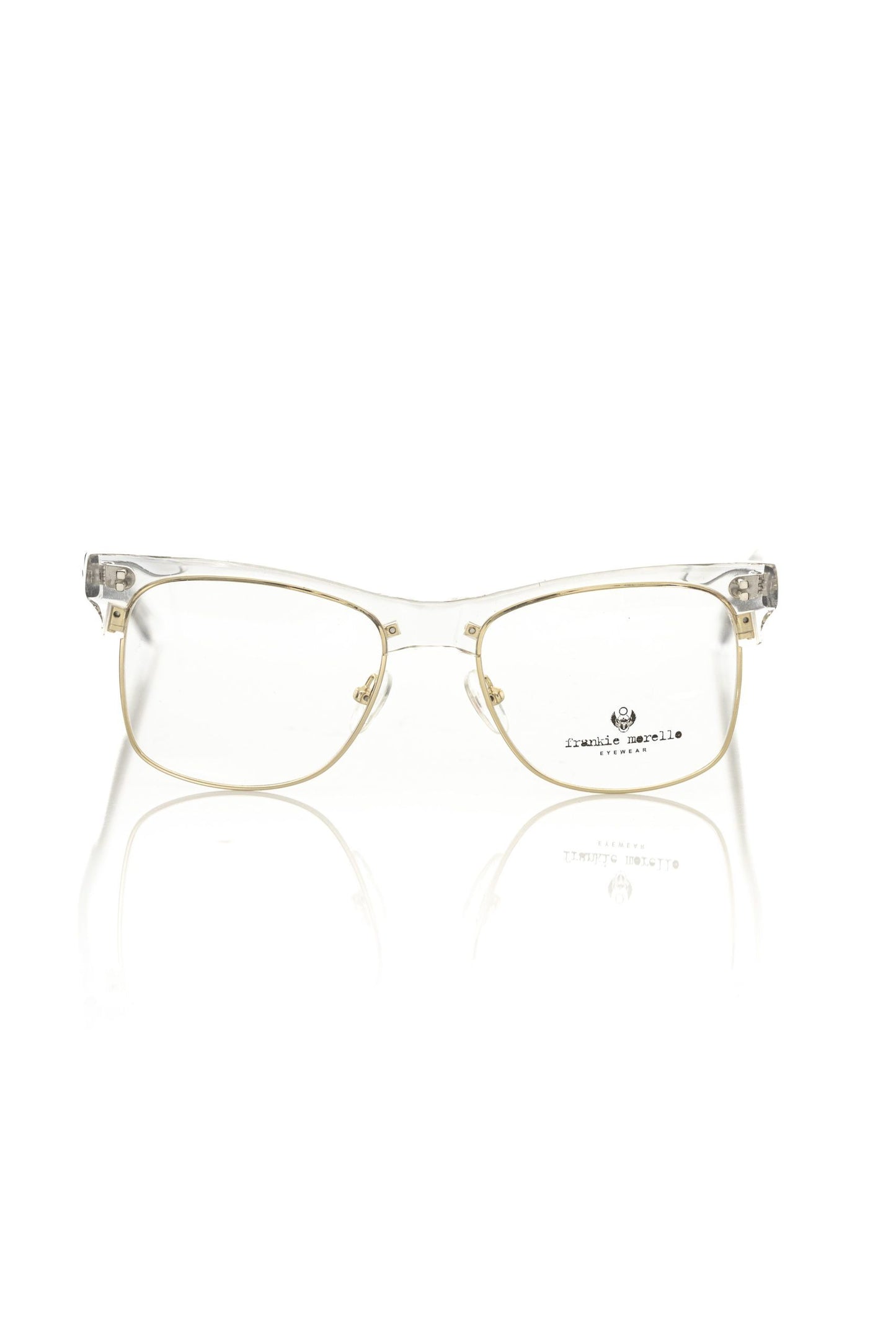 Gold Metallic Unisex Eyeglass Frame