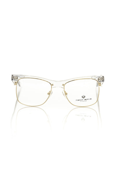 Gold Metallic Unisex Eyeglass Frame