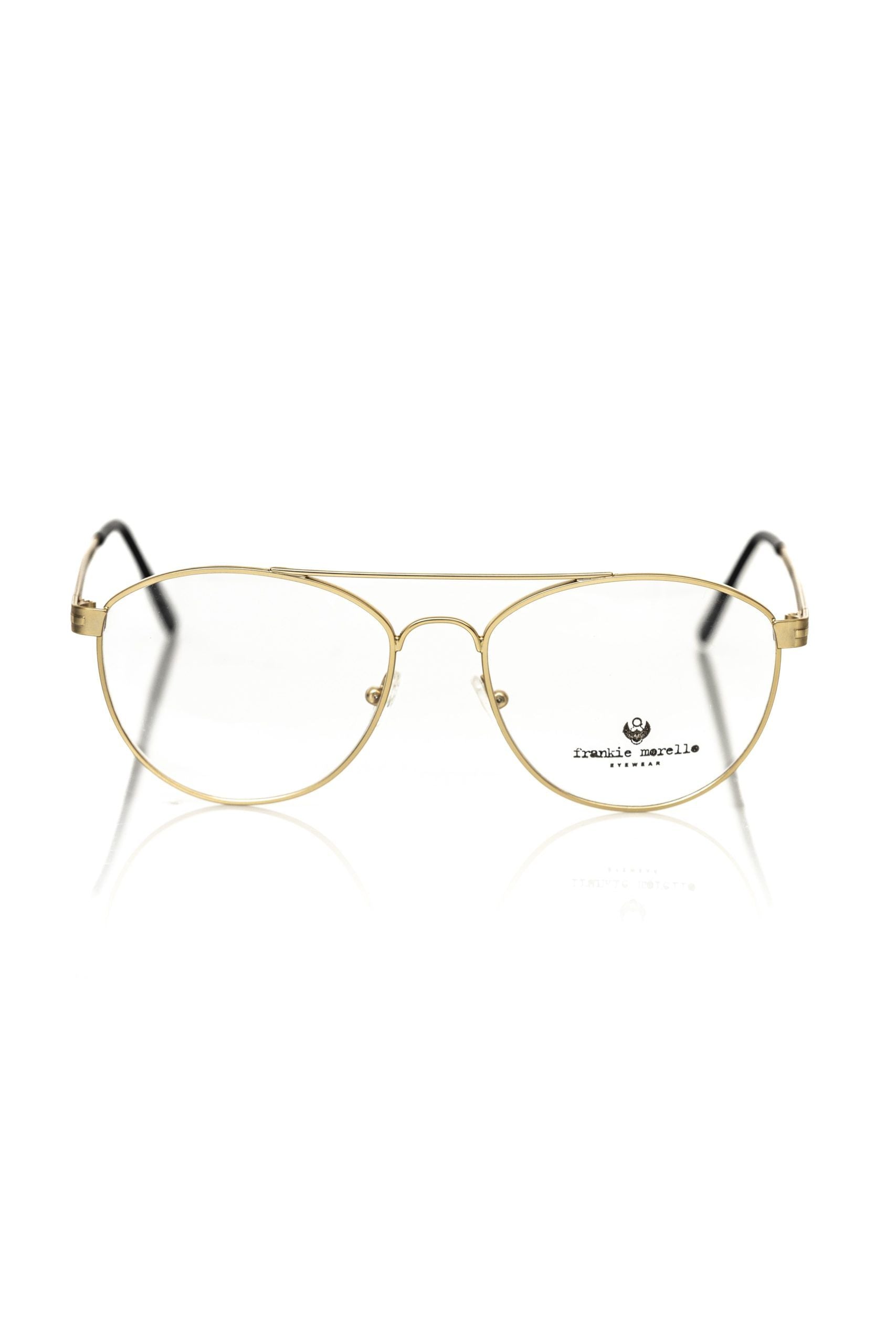 Gold Metallic Unisex Frame Eyeglasses