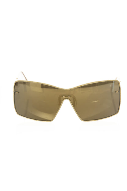 Gold Metallic Fiber Women Sunglasses