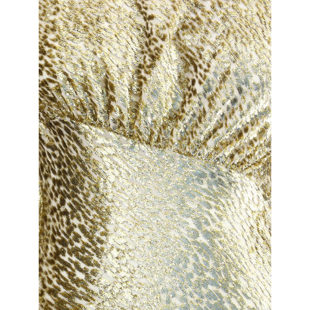 Gold Other Fibres Cocktail Dress