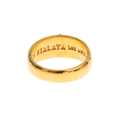 Gold Plated 925 Silver Ring-Nialaya-LabelTerrace.com
