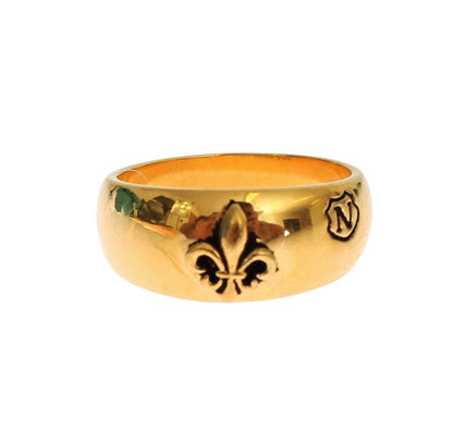 Gold Plated 925 Silver Ring-Nialaya-LabelTerrace.com