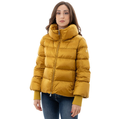 Gold Polyamide Jackets & Coat-Add-LabelTerrace.com