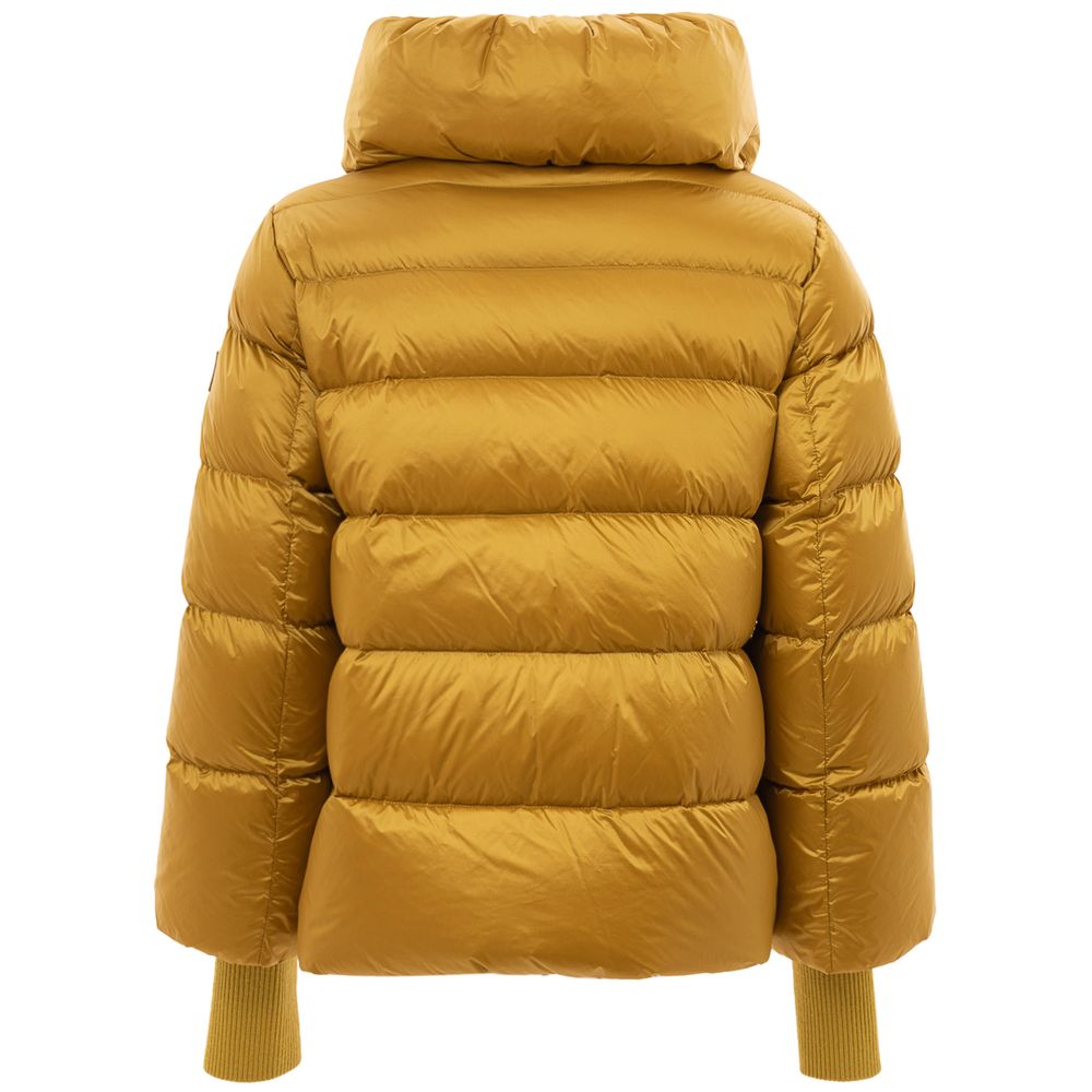 Gold Polyamide Jackets & Coat-Add-LabelTerrace.com