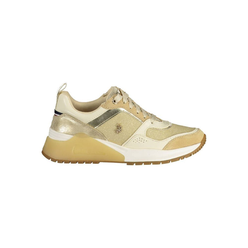 Gold Polyester Sneaker-U.S. POLO ASSN.-LabelTerrace.com