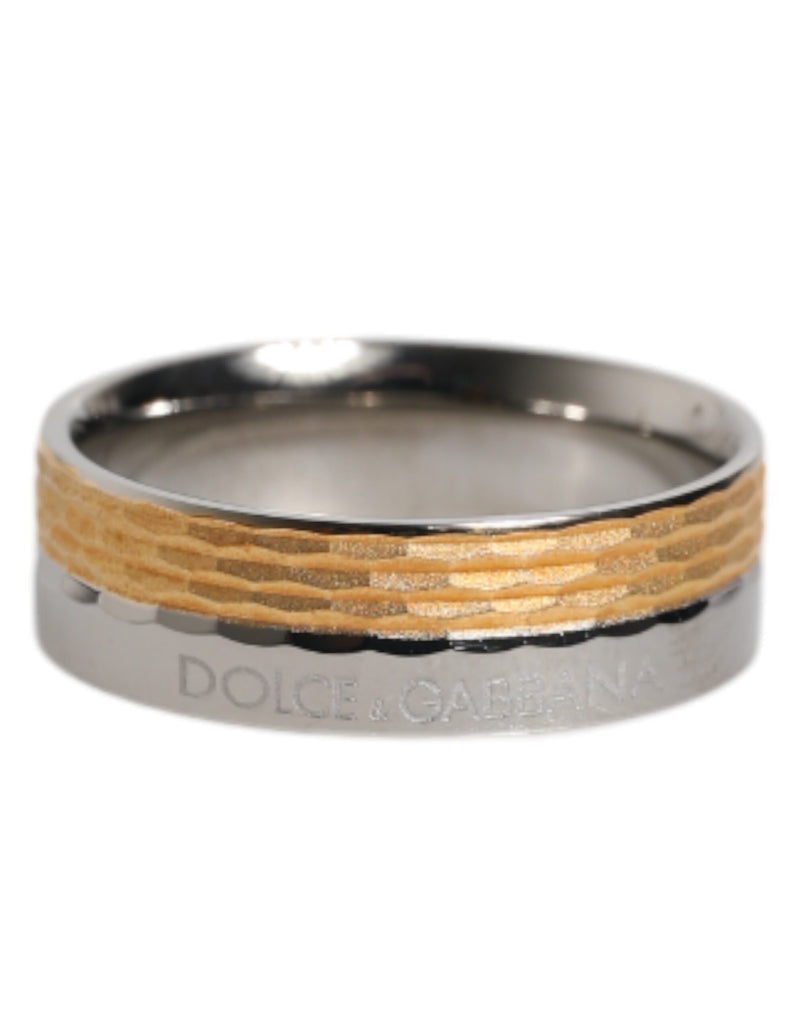 Gold Silver Tone Real Brass DG Logo Ring-Dolce & Gabbana-LabelTerrace.com