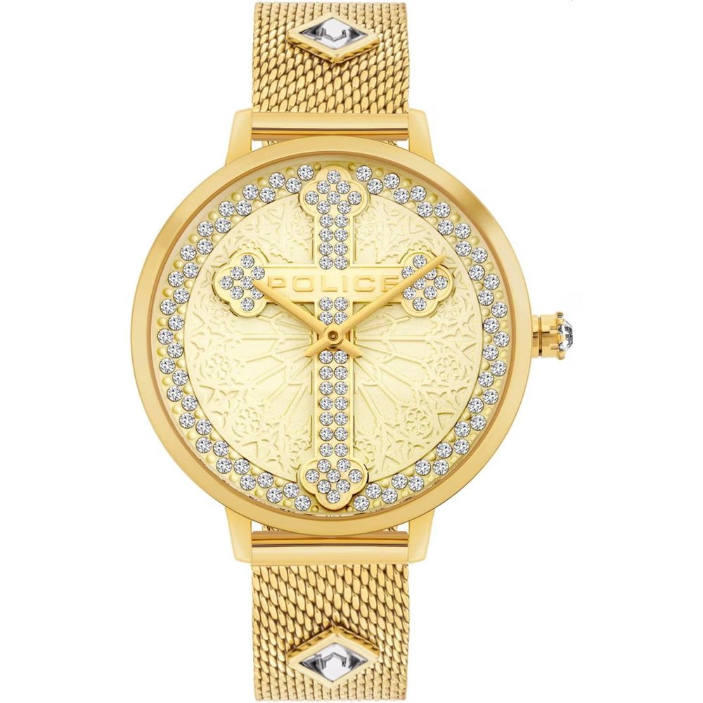 Gold Stainless Steel Watch-Police-LabelTerrace.com