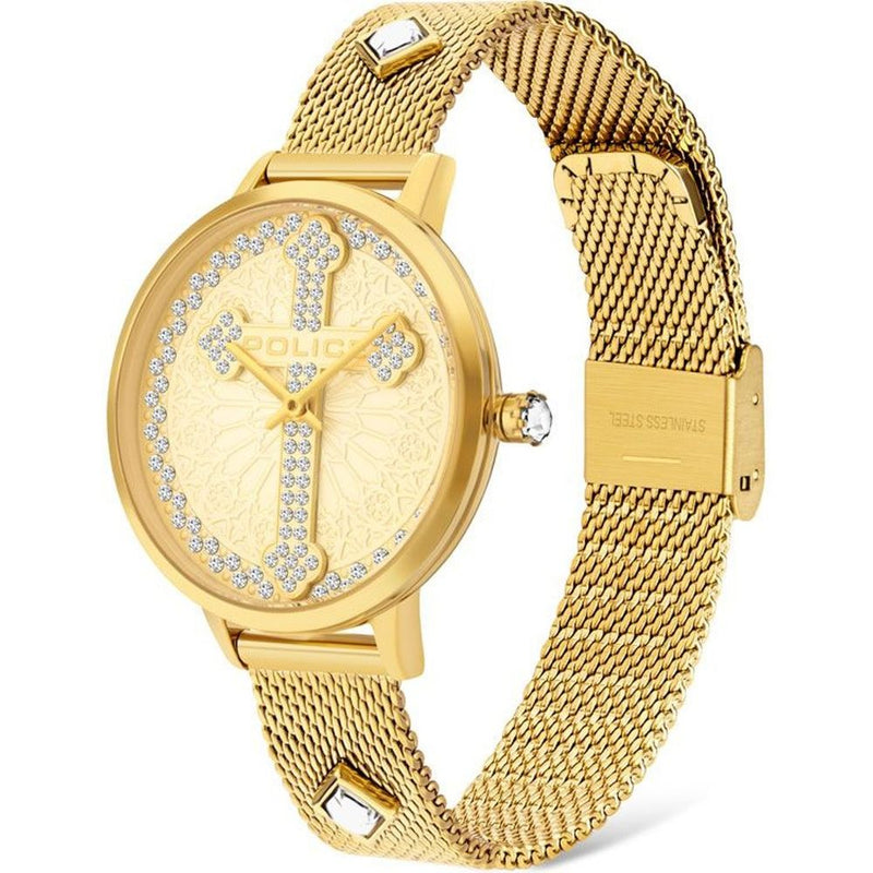Gold Stainless Steel Watch-Police-LabelTerrace.com