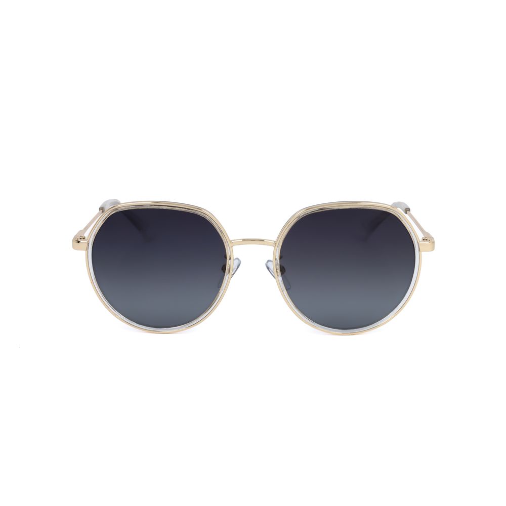 Gold Stainless Steel Sunglasses-Polaroid-LabelTerrace.com