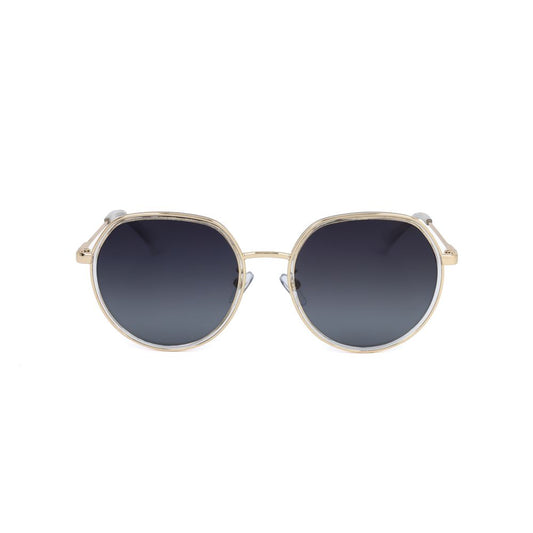 Gold Stainless Steel Sunglasses-Polaroid-LabelTerrace.com