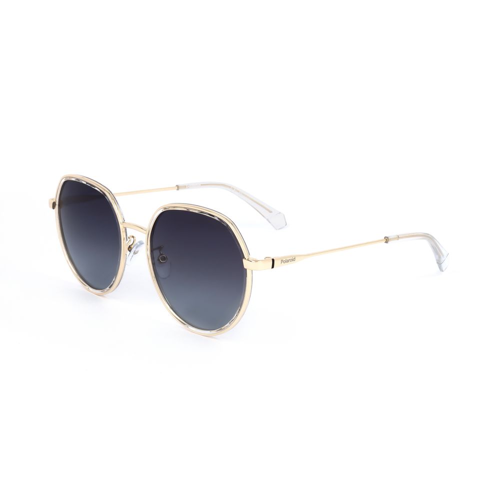 Gold Stainless Steel Sunglasses-Polaroid-LabelTerrace.com