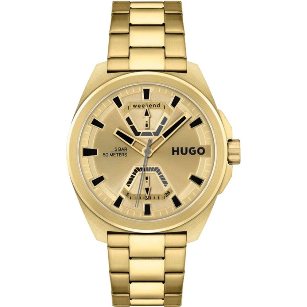 Gold Stainless Steel Watch-Hugo Boss-LabelTerrace.com