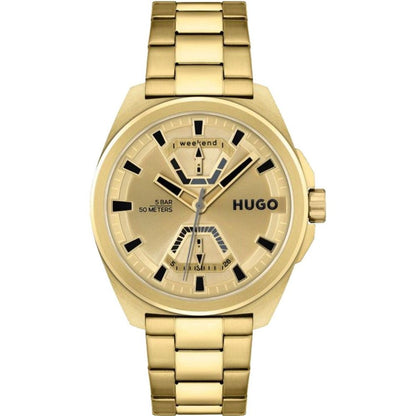 Gold Stainless Steel Watch-Hugo Boss-LabelTerrace.com