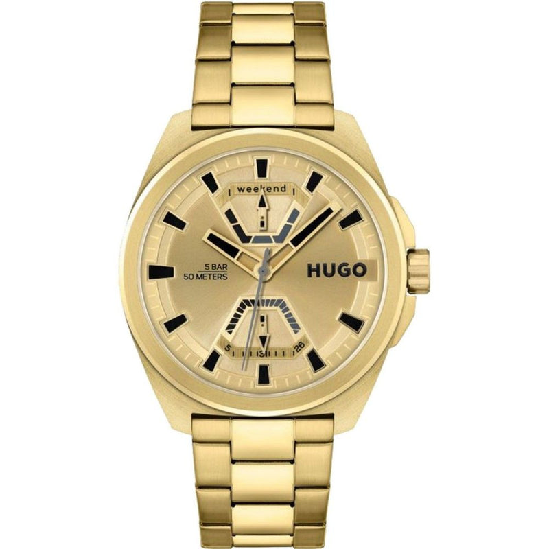 Gold Stainless Steel Watch-Hugo Boss-LabelTerrace.com