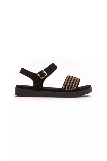 Gold Textile Women Sandal-Péché Originel-LabelTerrace.com