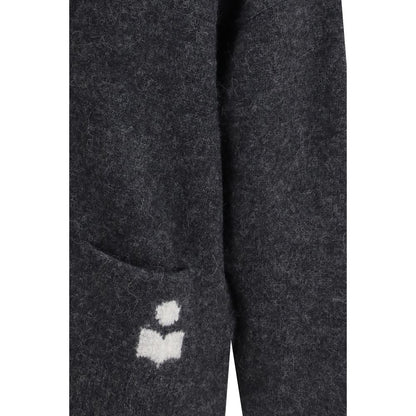 Gray Alpaca Vicugna Pacos Cardigan