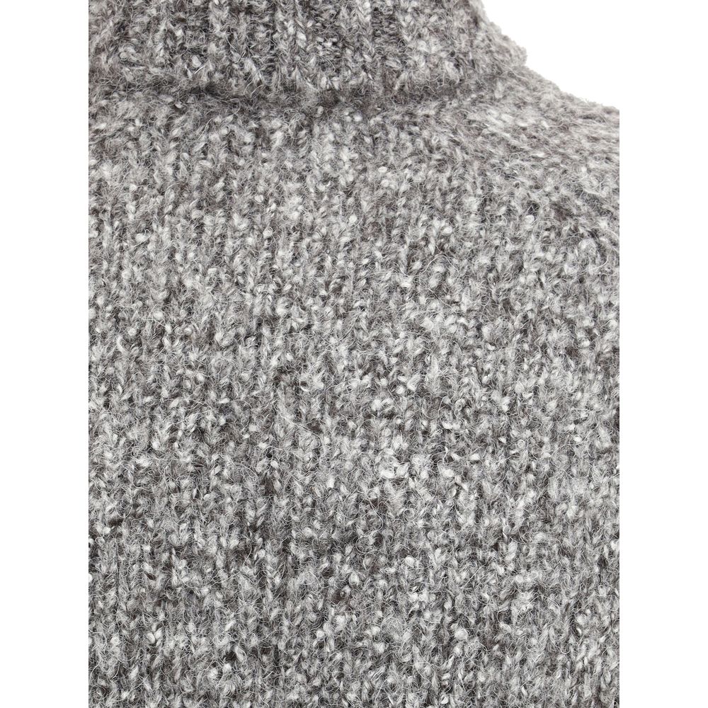 Buttoned turtleneck Sweater-Brunello Cucinelli-LabelTerrace.com