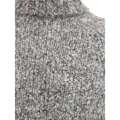 Buttoned turtleneck Sweater-Brunello Cucinelli-LabelTerrace.com