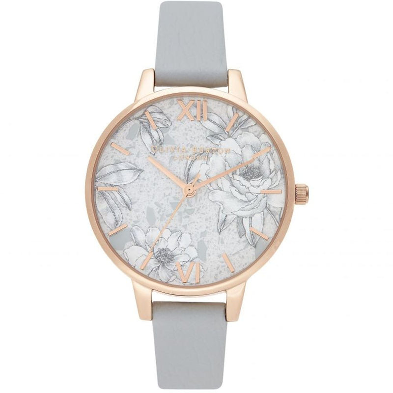 Gray Artificial Leather Watch-Olivia Burton-LabelTerrace.com
