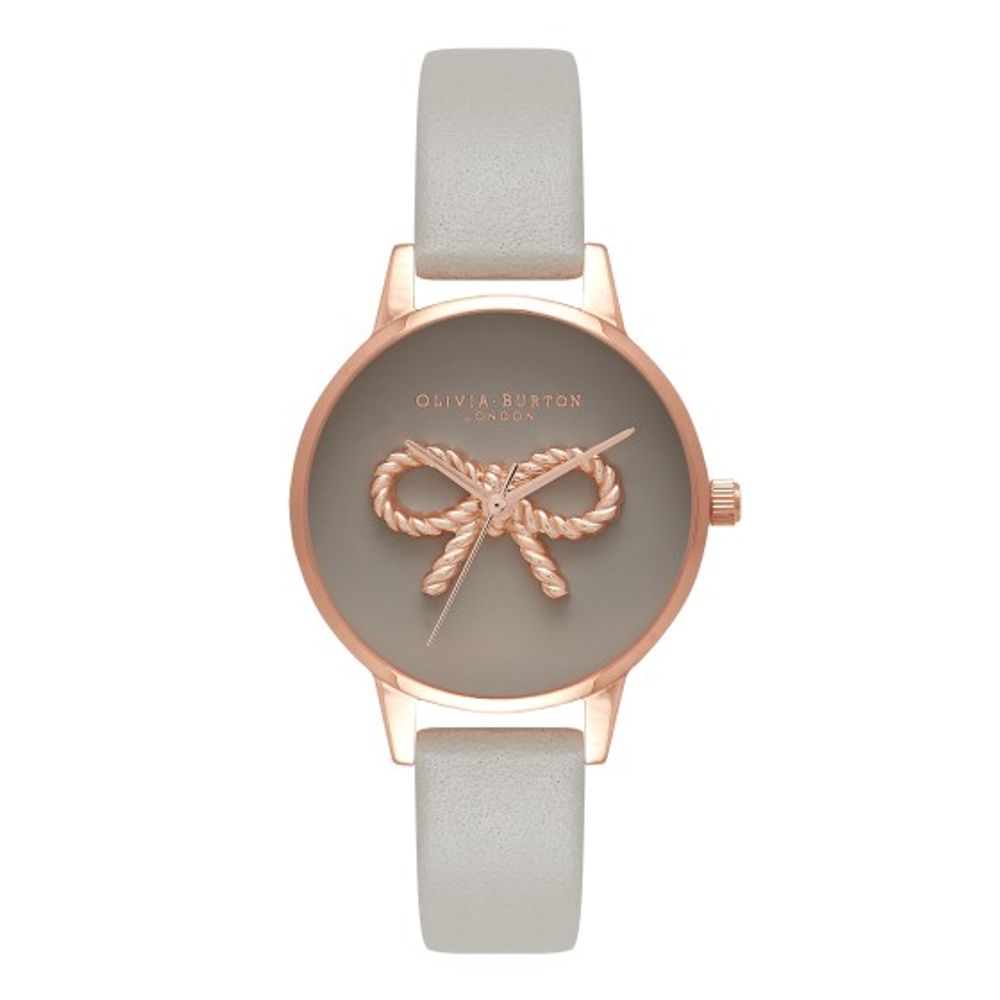 Gray Artificial Leather Watch-Olivia Burton-LabelTerrace.com