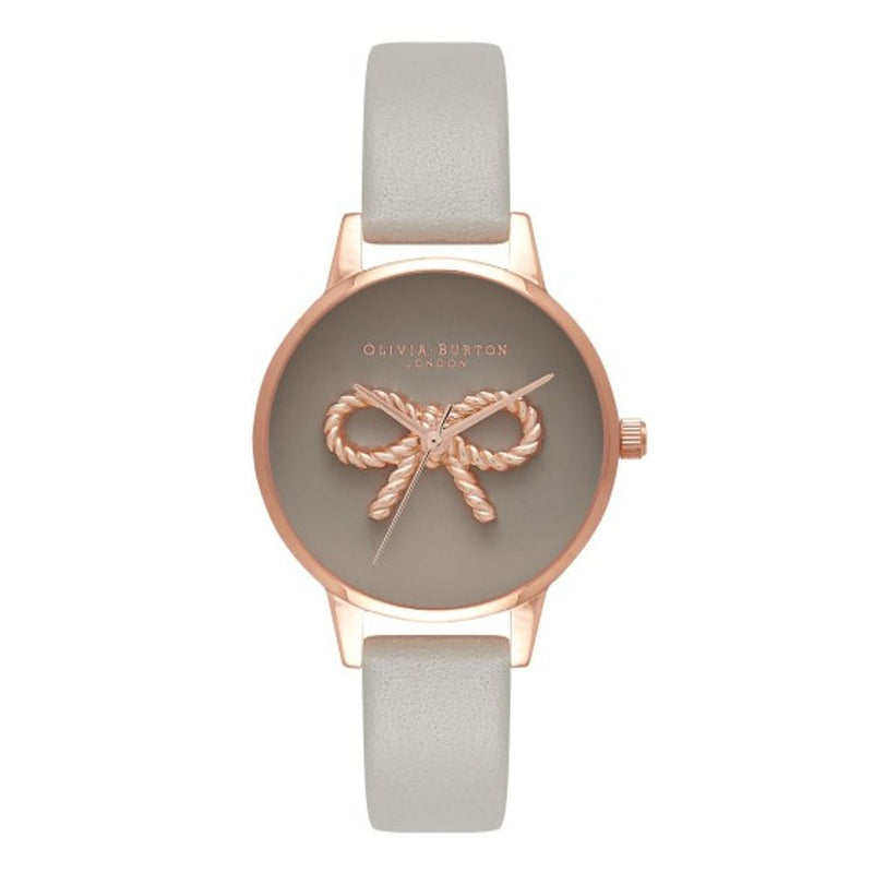 Gray Artificial Leather Watch-Olivia Burton-LabelTerrace.com