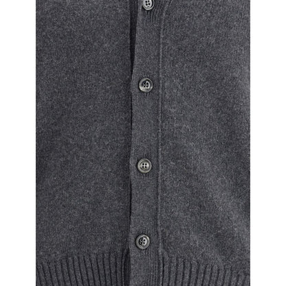Gray Cashmere Cardigan