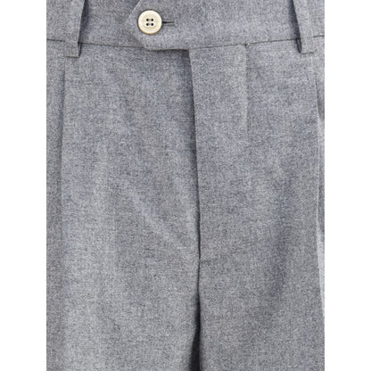 Gray Cashmere Casual Pants