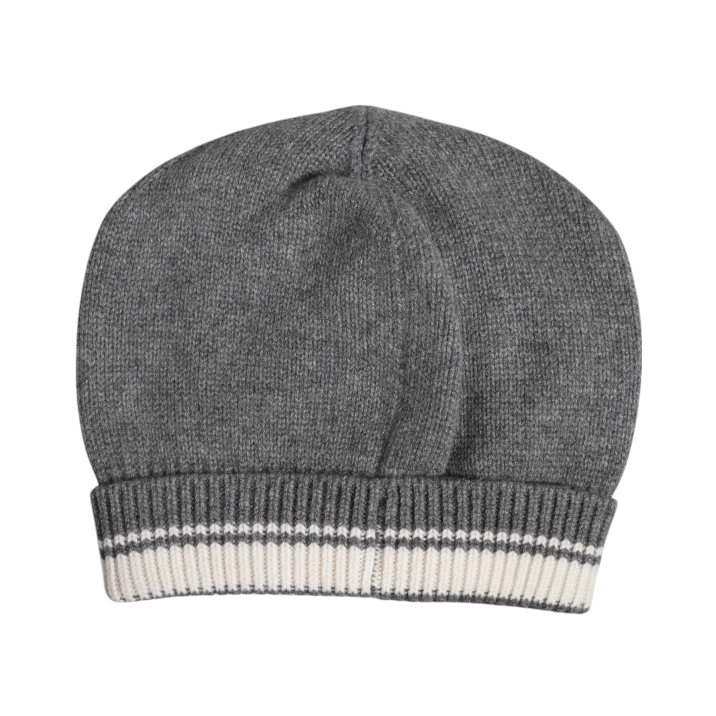 Gray Cashmere Knitted Winter Beanie Hat-Dolce & Gabbana-LabelTerrace.com