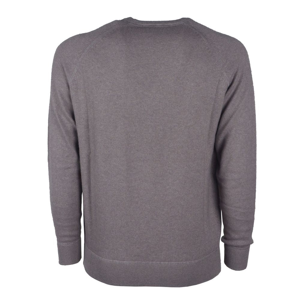 Gray Cashmere Men Sweater-Emilio Romanelli-LabelTerrace.com