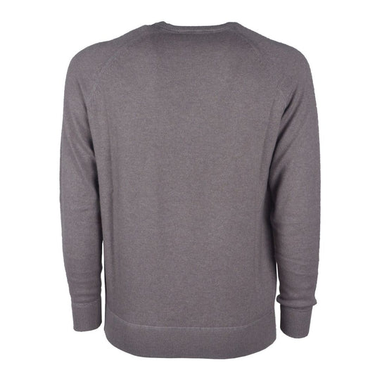 Gray Cashmere Men Sweater-Emilio Romanelli-LabelTerrace.com