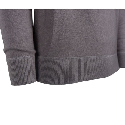 Gray Cashmere Men Sweater-Emilio Romanelli-LabelTerrace.com