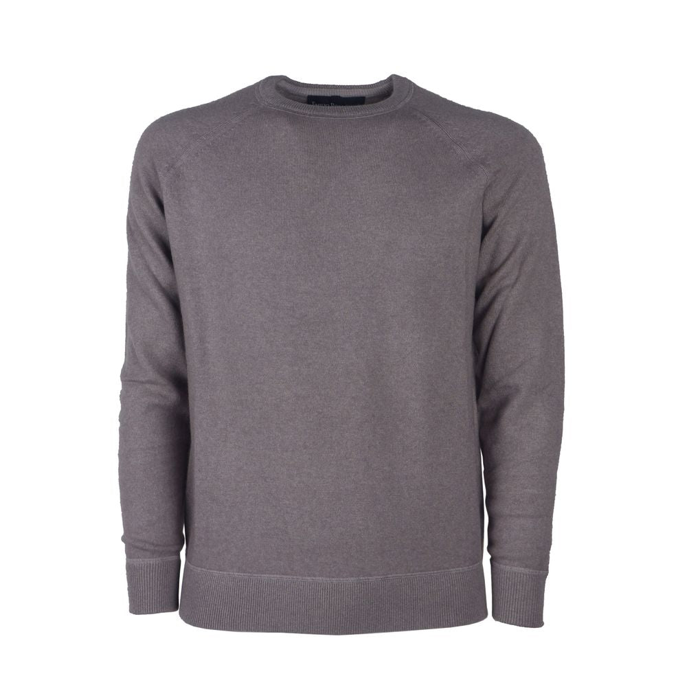 Gray Cashmere Men Sweater-Emilio Romanelli-LabelTerrace.com