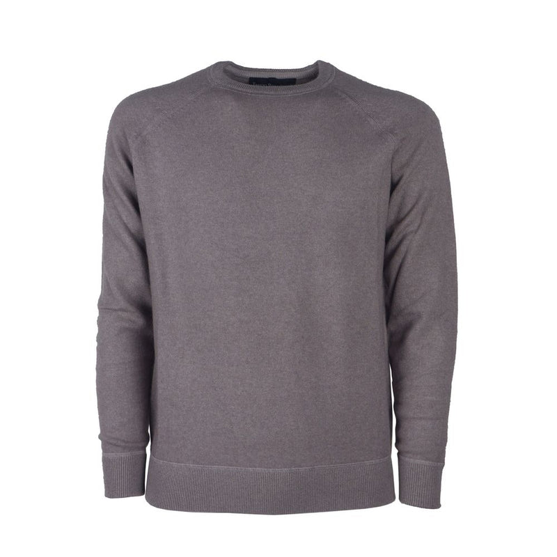 Gray Cashmere Men Sweater-Emilio Romanelli-LabelTerrace.com