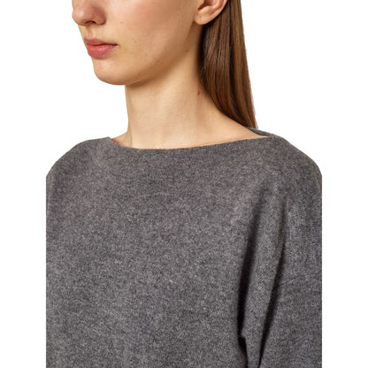 Gray Cashmere Sweater-Alpha Studio-LabelTerrace.com