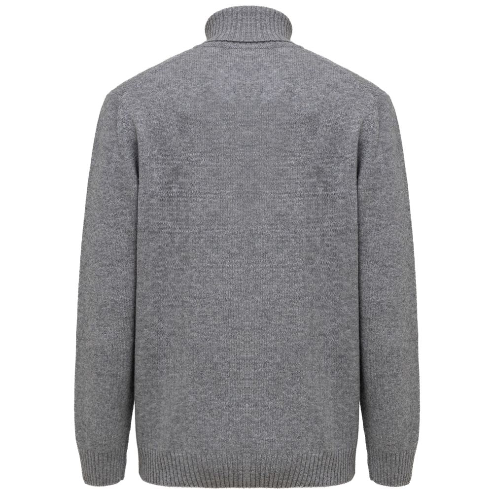 Gray Cashmere Turtleneck-Cruciani-LabelTerrace.com