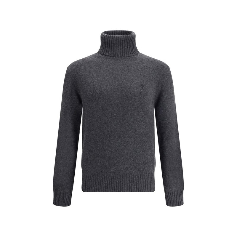 Gray Cashmere Turtleneck