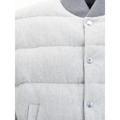 Gray Cotton Bomber