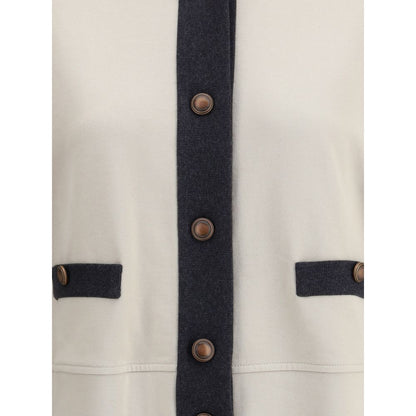 Gray Cotton Cardigan