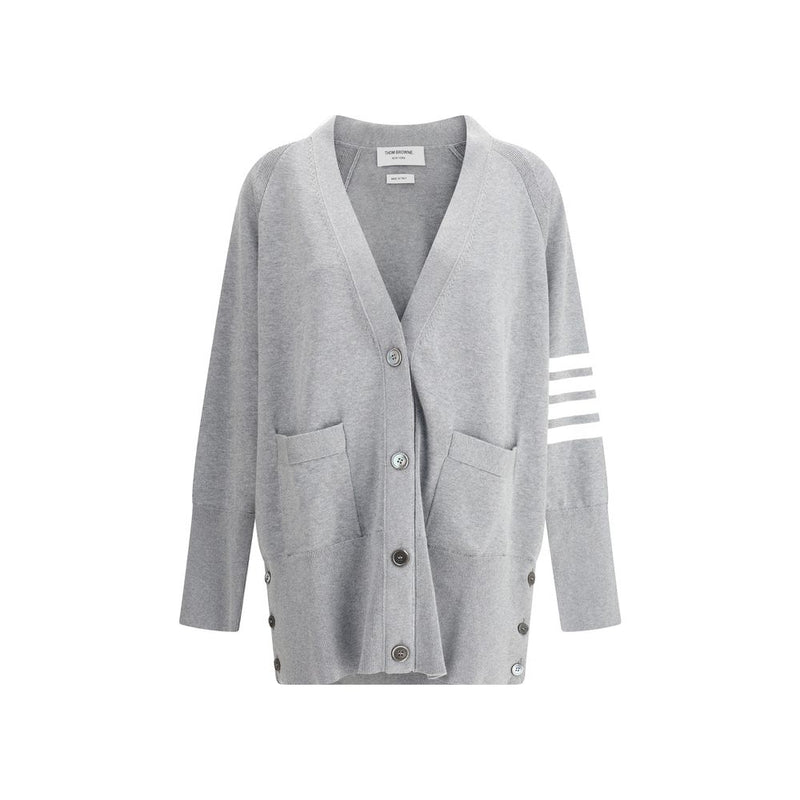 Gray Cotton Cardigan