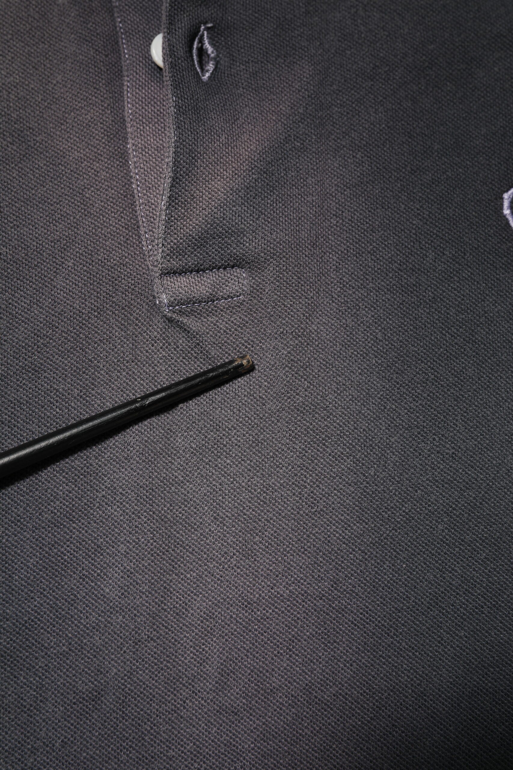 Gray Cotton Crown Collared Men Polo T-shirt-Dolce & Gabbana-LabelTerrace.com