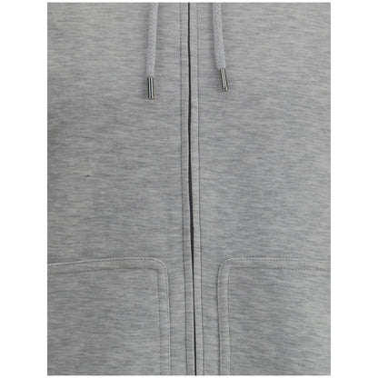 Gray Cotton Hoodie